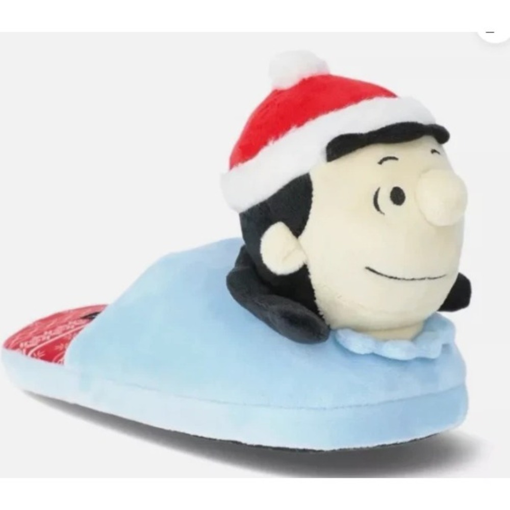 Lucy Peanuts Family Christmas Character 3D Plush Design Slippers Women's 9/10